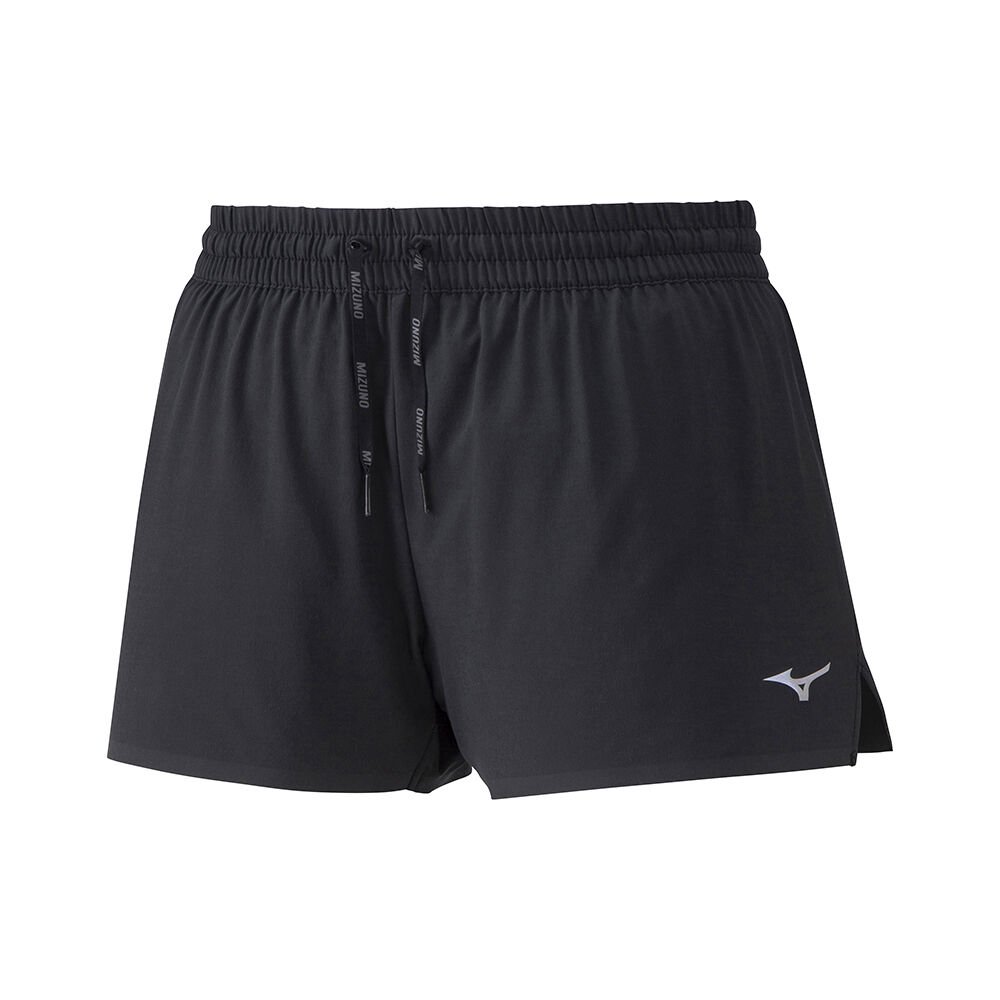 Women's Mizuno Shorts Black Aero 2.5 Apparel - J2GB030409